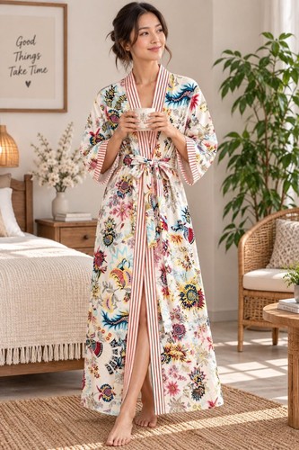 Peacock print robe cover - peacock,